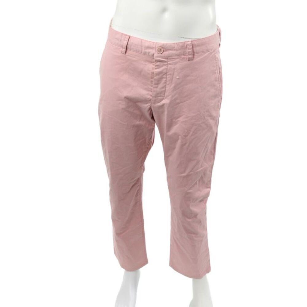 French Connection Mens Pink Chino Pants Button Closure Size 32